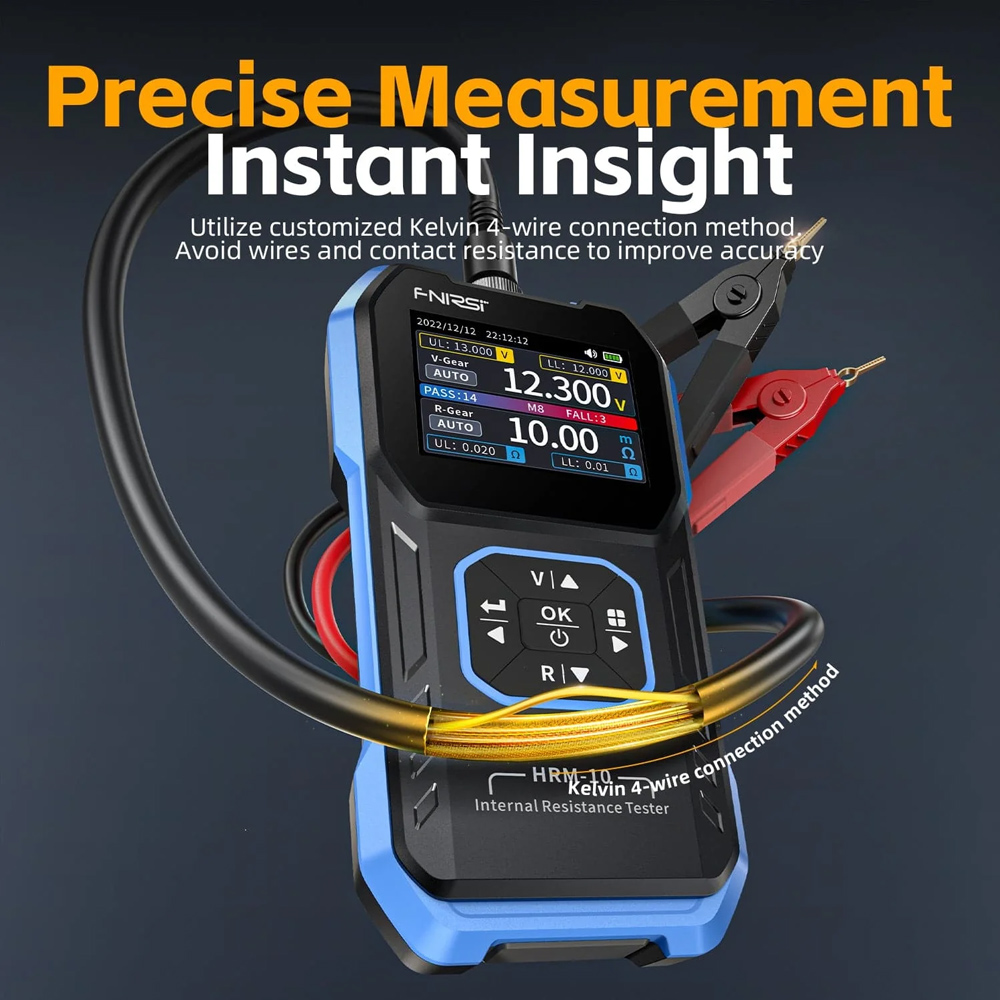 FNIRSI tester μπαταριών HRM-10, επαναφορτιζόμενο - Image 3