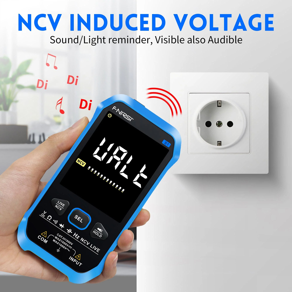 FNIRSI ψηφιακό πολύμετρο S1, 1000V AC/DC, NCV, RMS, επαναφορτιζόμενο - Image 3