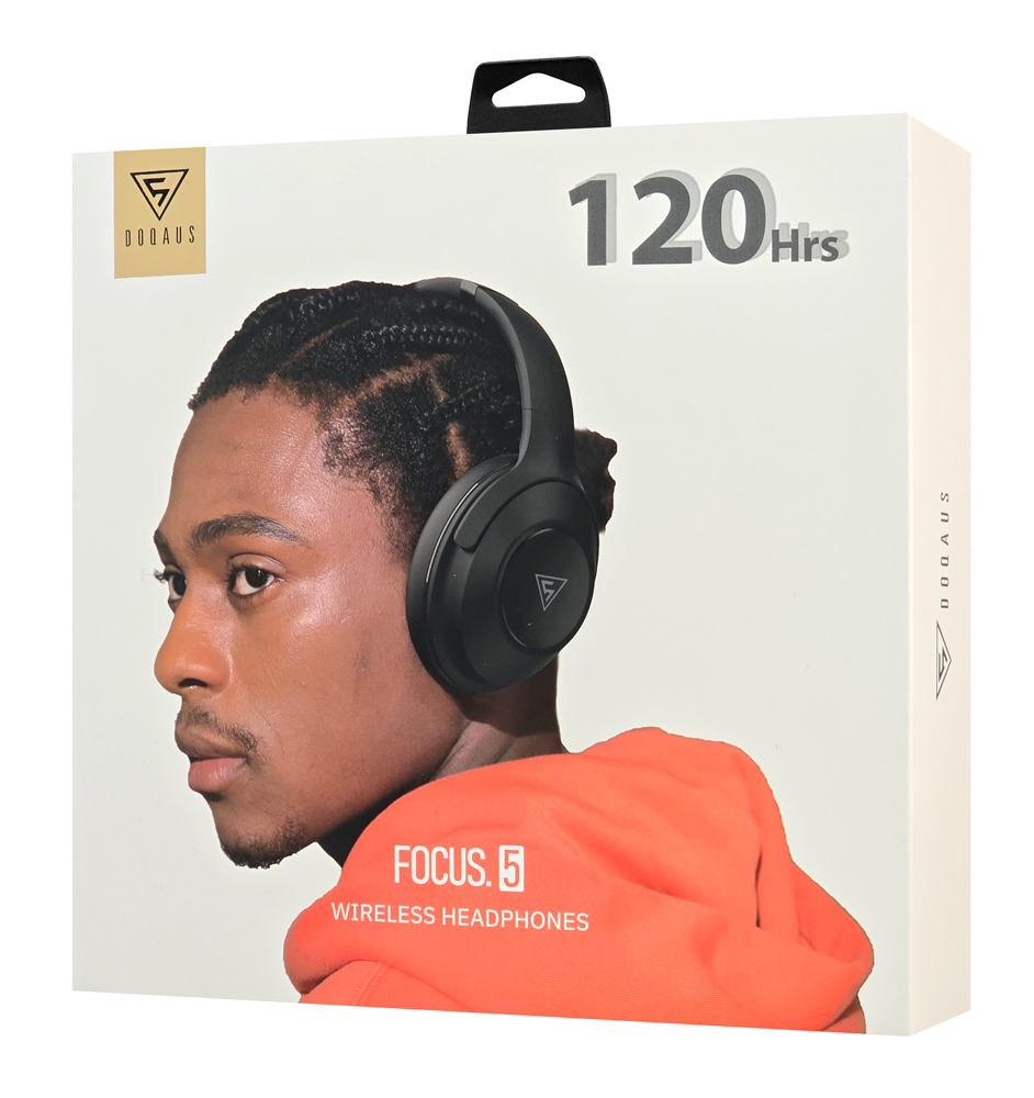 DOQAUS headphones FOCUS 5, ασύρματα & ενσύρματα, Φ40mm, 1000mAh, μαύρα - Image 8