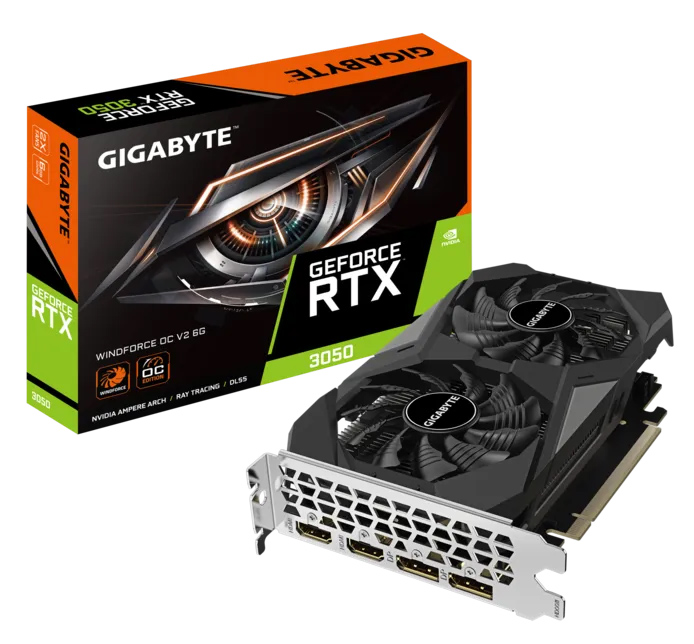 GIGABYTE VGA NVIDIA GeForce RTX 3050 GV-N3050WF2OCV2-6GD, GDDR6 6GB, 96bit - Image 4