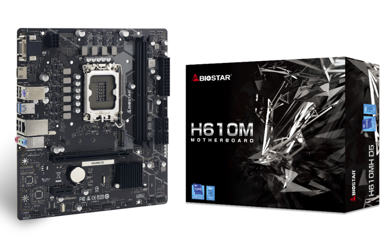 BIOSTAR μητρική H610MH-D5, 2x DDR5, s1700, uATX, GbE LAN, 7CH, Ver. 6.3 - Image 4
