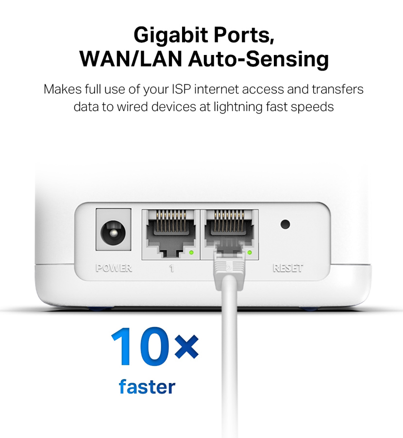 MERCUSYS Mesh Wi-Fi System Halo H30G, 1.3Gbps Dual Band, 2τμχ, Ver. 1.0 - Image 3