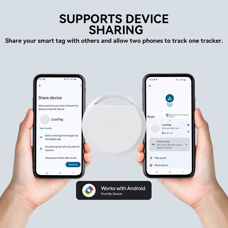 HAVEDEER smart tag ACCUTAG για Android συσκευές, Bluetooth tracker, λευκό - Image 4