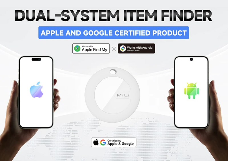 MILI smart tag MiTag Duo για iOS & Android συσκευές, Bluetooth tracker, λευκό - Image 4