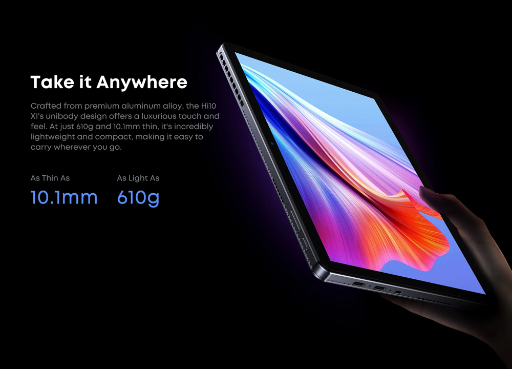 CHUWI tablet Hi10 X1 με πληκτρολόγιο, 10.1", 8/256GB, Windows 11 Home, 3400mAh, γκρι - Image 10