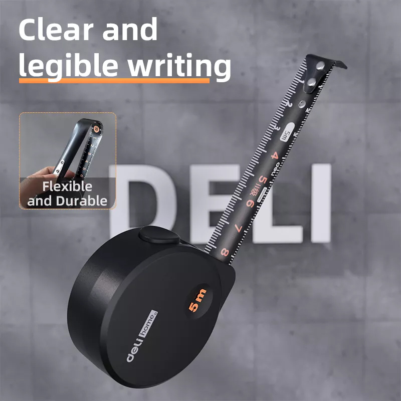 DELI μέτρο HT8519 με αυτόματη επαναφορά & κλείδωμα, 19mm x 5m - Image 2
