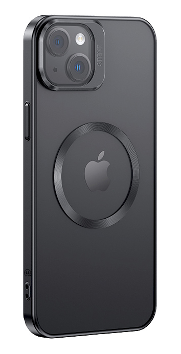 USAMS θήκη Geying US-BH856 για iPhone 15 Plus, διάφανη/μαύρη