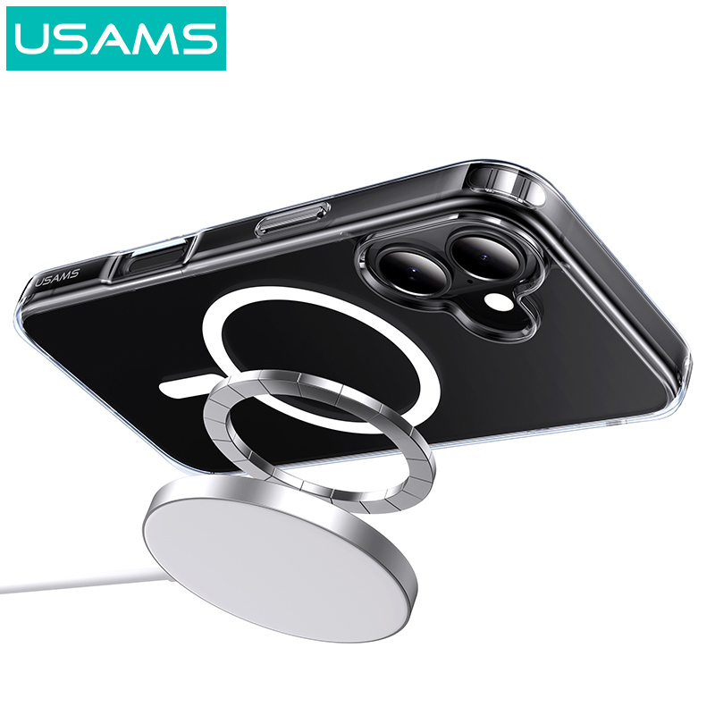 USAMS θήκη Ice Magnet US-BH889 για iPhone 16, διάφανη - Image 3