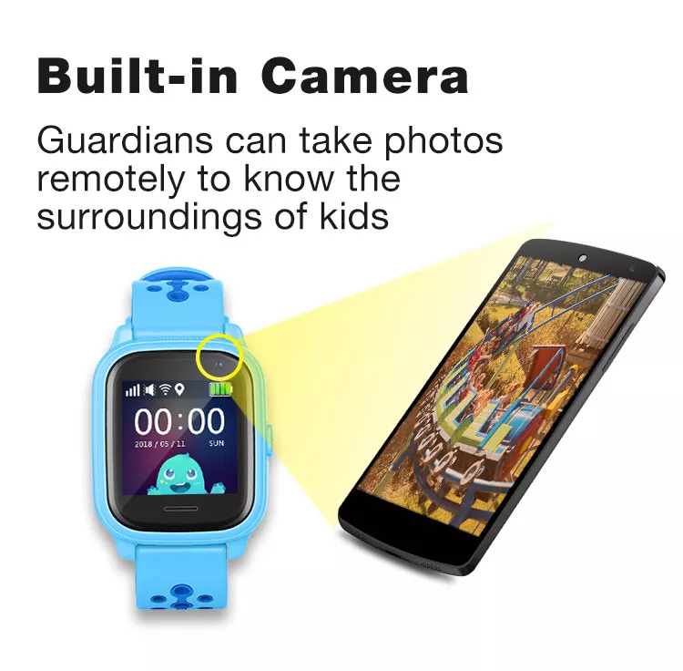 INTIME GPS smartwatch για παιδιά IT-54, 1.33", camera, 2G, IPX7, μαύρο - Image 2