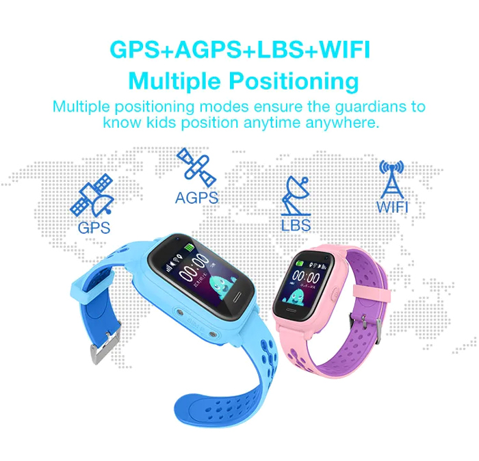 INTIME GPS smartwatch για παιδιά IT-54, 1.33", camera, 2G, IPX7, μαύρο - Image 4