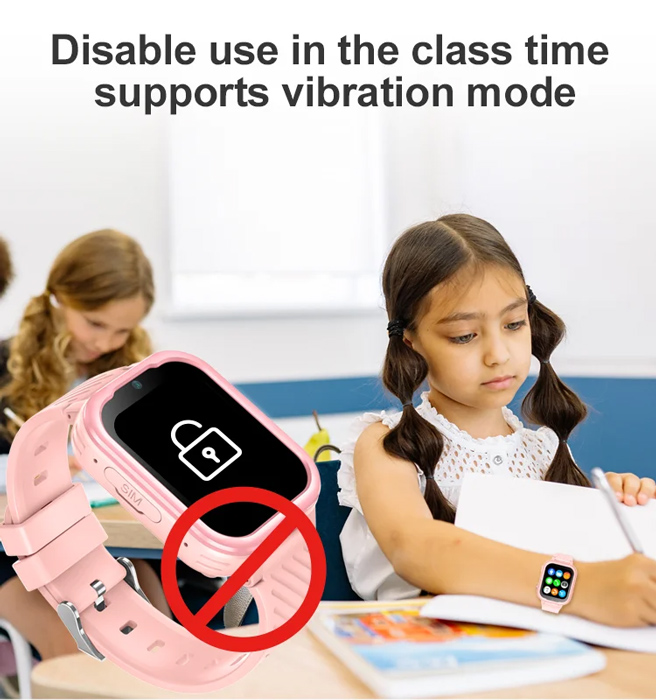 INTIME GPS smartwatch για παιδιά IT-061, 1.85", κάμερα, 4G, IPX7, μαύρο - Image 5