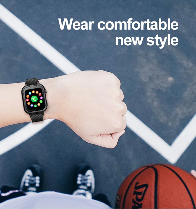 INTIME GPS smartwatch για παιδιά IT-063, 1.85", κάμερα, 4G, IPX7, ροζ - Image 2