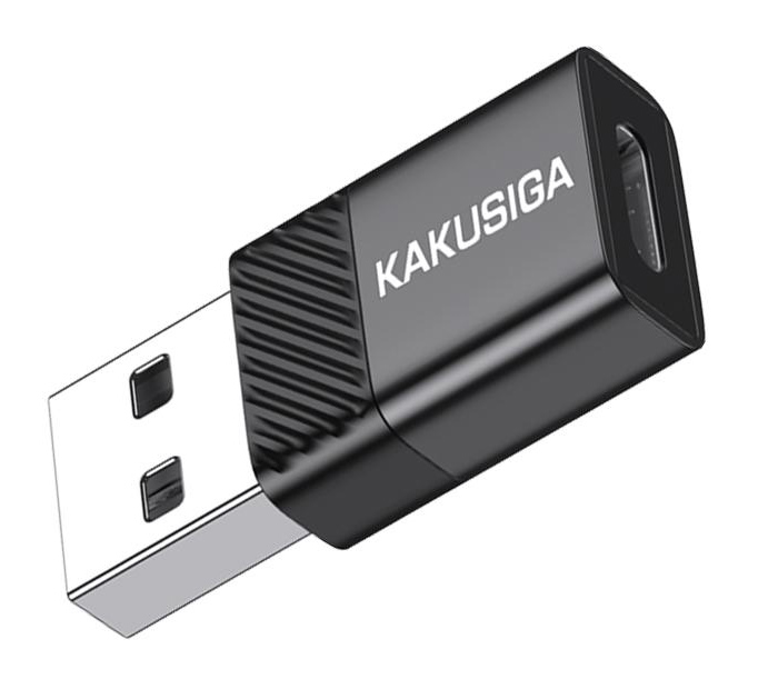 KAKUSIGA αντάπτορας USB-C σε USB KSC-1407, 480Mbps, 60W, μαύρος - Image 3