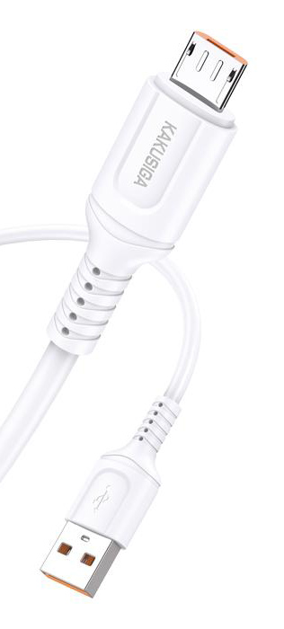 KAKUSIGA καλώδιο micro USB σε USB KSC-805, 2.4A, 480Mbps, 1m, λευκό