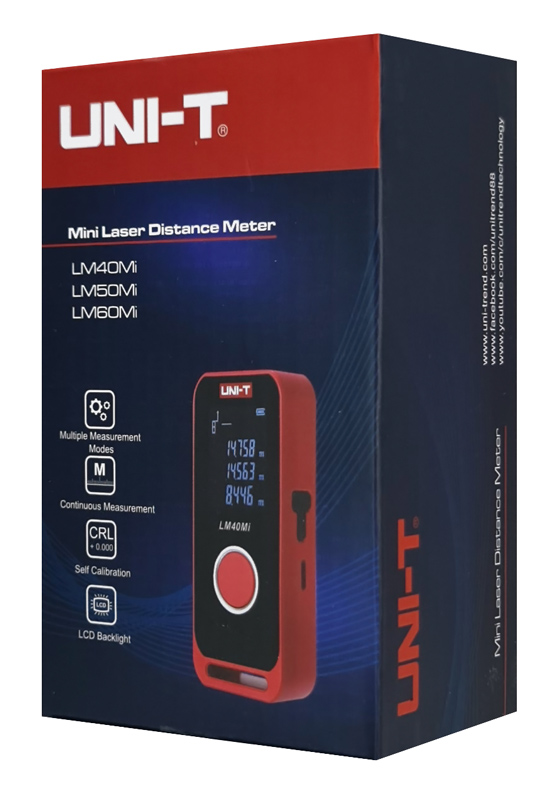UNI-T μίνι laser μετρητής απόστασης LM60Mi, επαναφορτιζόμενος, m/ft/in, 60m - Image 5