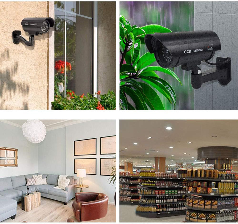 LTC ψεύτικη κάμερα CCTV LXKAM08 με LED, μαύρη - Image 2