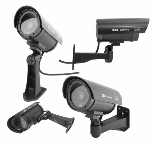 LTC ψεύτικη κάμερα CCTV LXKAM08 με LED, μαύρη - Image 3