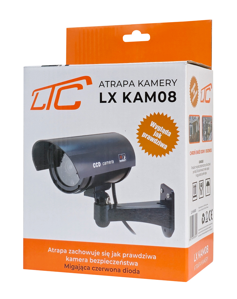 LTC ψεύτικη κάμερα CCTV LXKAM08 με LED, μαύρη - Image 4