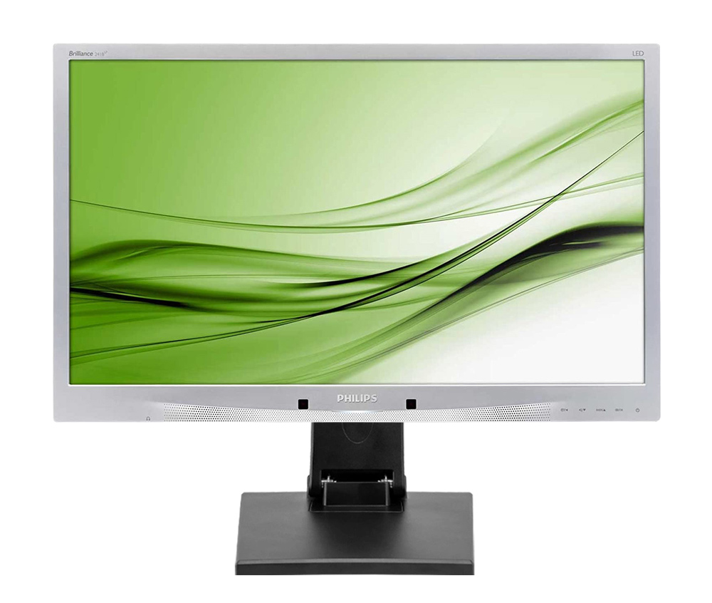 PHILIPS used οθόνη 241B4 LED, 24" 1920x1080 VGA/DVI/DisplayPort, με universal stand, Grade A