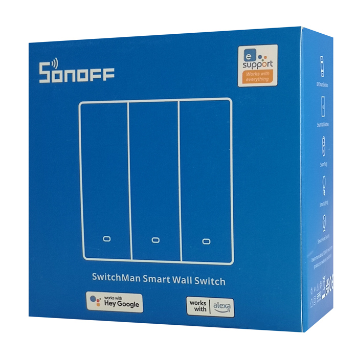 SONOFF smart διακόπτης M5-3C-86, τριπλός, WiFi, γκρι - Image 7