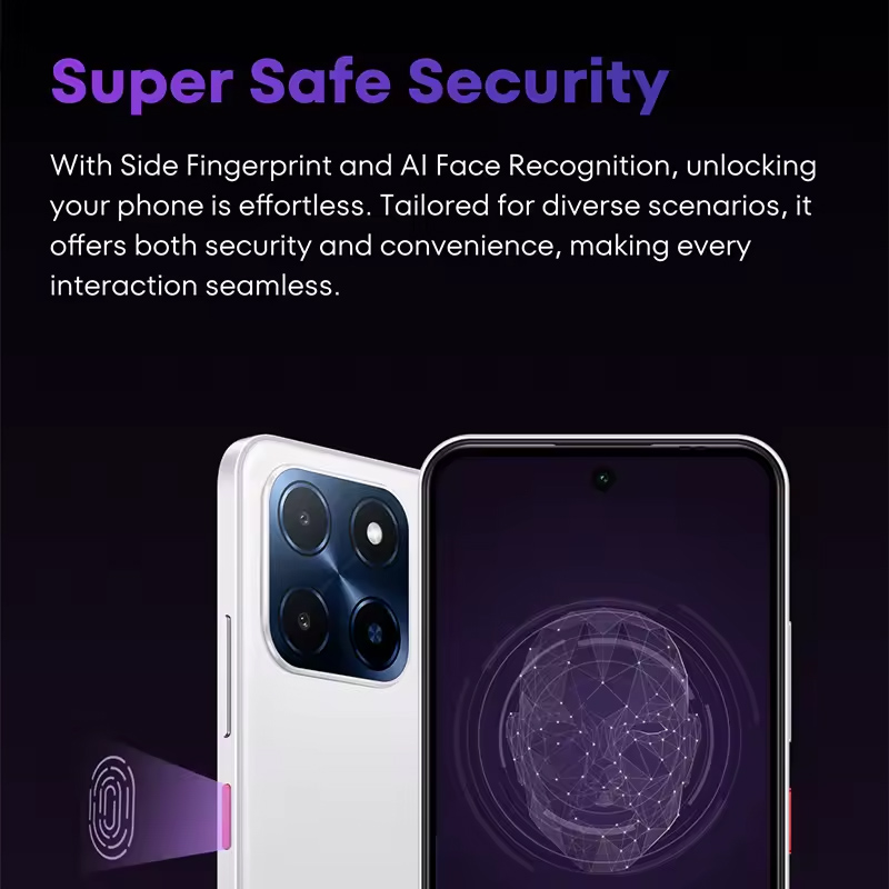 MEIZU smartphone Mblu 22, 6.79", 3/64GB, 5000mAh, μαύρο - Image 6
