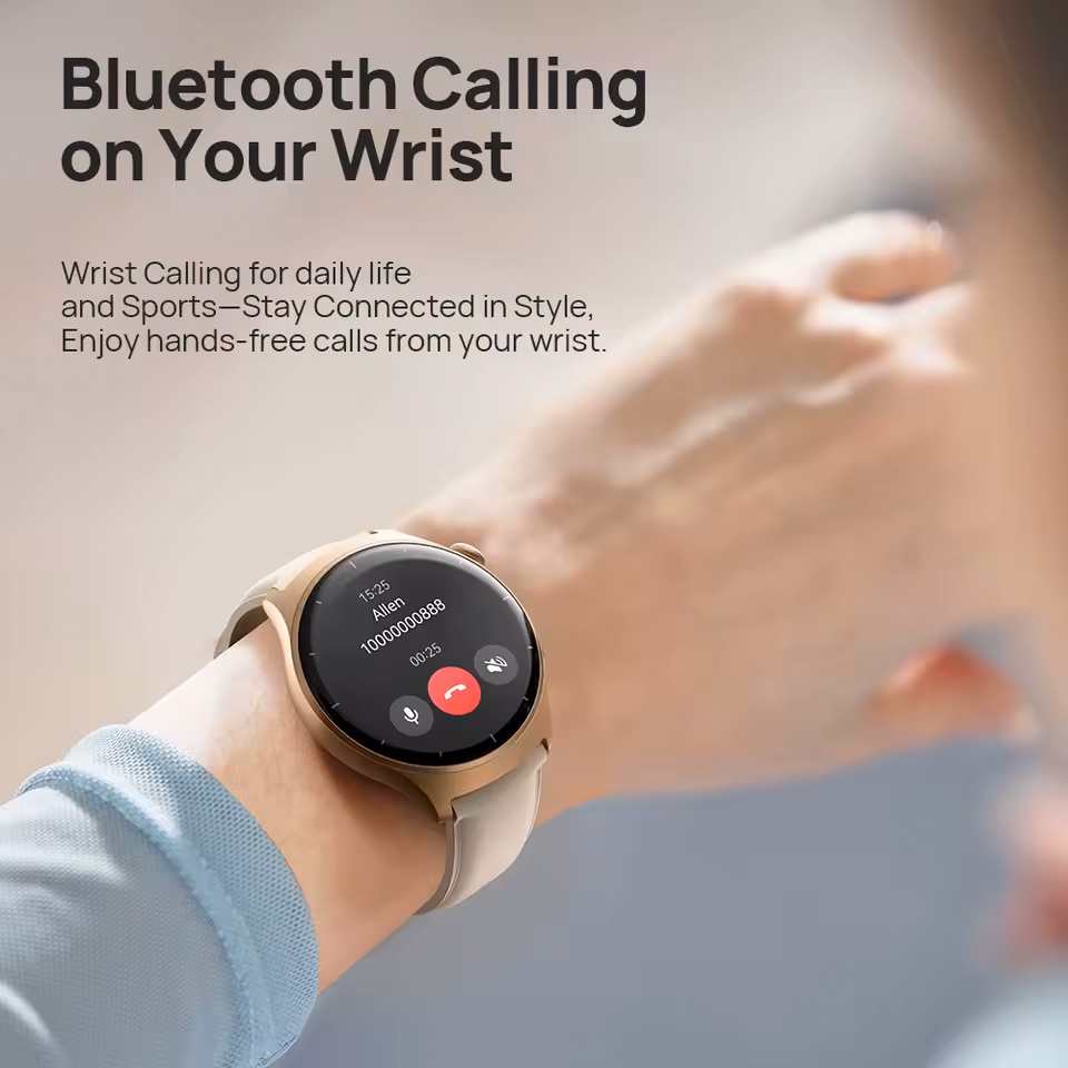 MIBRO smartwatch Lite 3 με 2x λουράκια, heart rate, 1.3" AMOLED, 2 ATM, γκρι/καφέ - Image 6