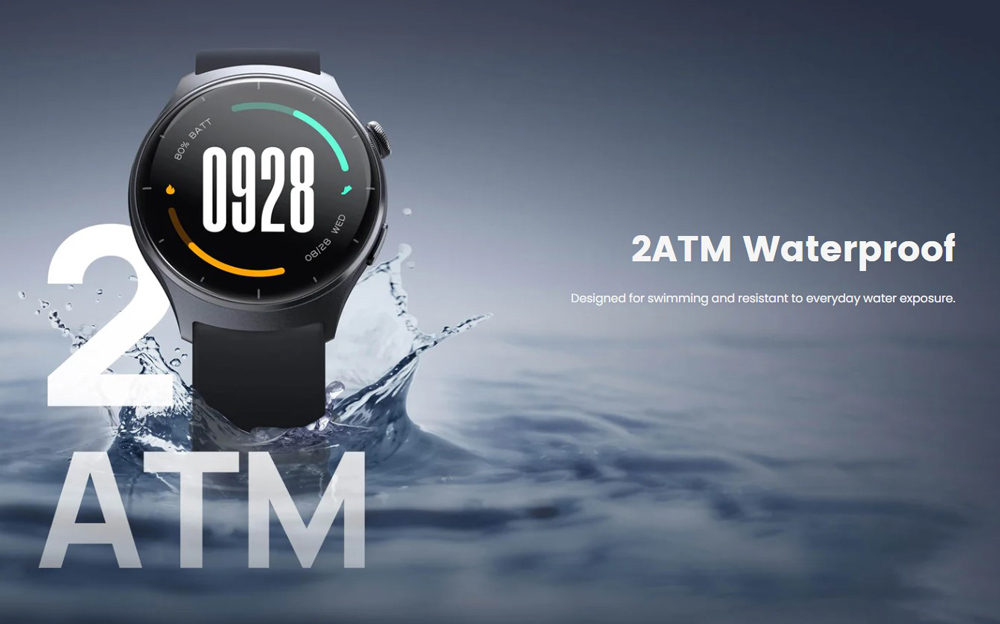 MIBRO smartwatch Lite 3 με 2x λουράκια, heart rate, 1.3" AMOLED, 2 ATM, γκρι/καφέ - Image 7
