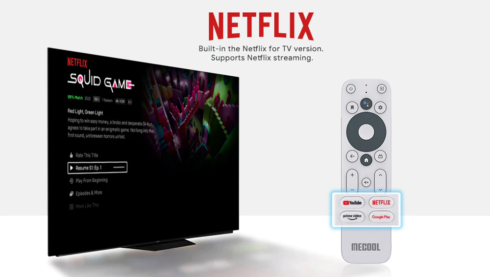 MECOOL TV Stick KD5, Google & Netflix certificate, FHD, WiFi, Android 11 - Image 6