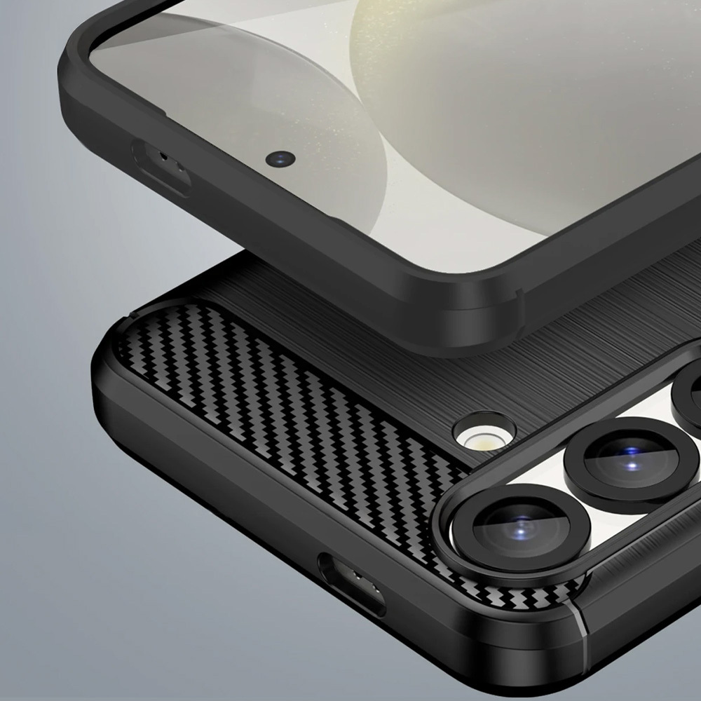 POWERTECH Θήκη Carbon MOB-2010 για Samsung S25 Ultra, μαύρη - Image 2