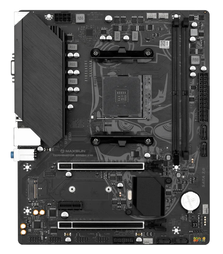 MAXSUN μητρική Terminator B550M 2.5G, 2x DDR4, AM4, USB 3.2, 2.5G LAN, M-ATX - Image 3
