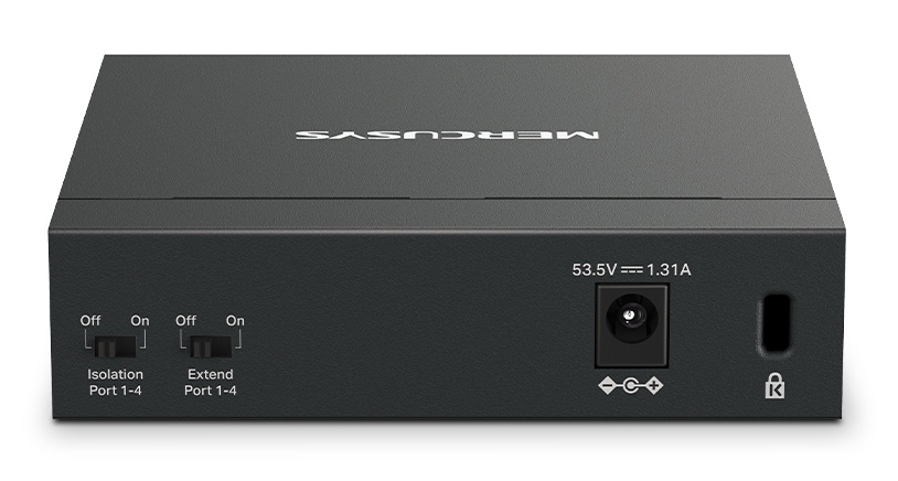 MERCUSYS Desktop Switch MS105GP, 5x 10/100/1000 Mbps, PoE+, Ver. 1.0 - Image 3