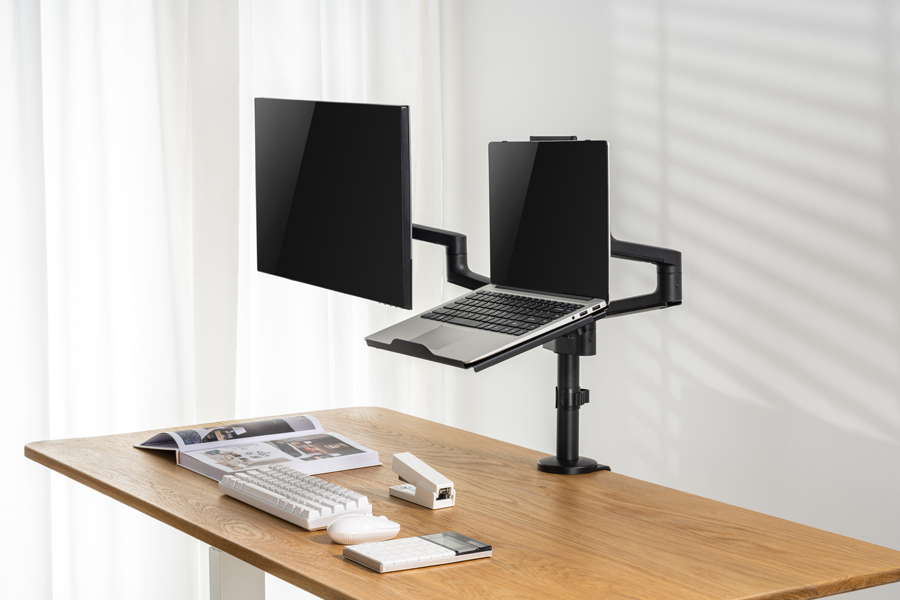 BRATECK βάση laptop NBH-7 για βάση οθονών VESA, έως 17", μαύρη - Image 2