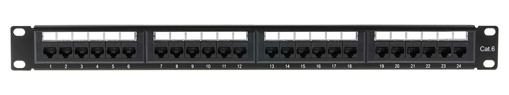 POWERTECH patch panel NETW-0027 για rack 19"/1U, 24 θυρών, CAT 6 UTP, μαύρο - Image 5