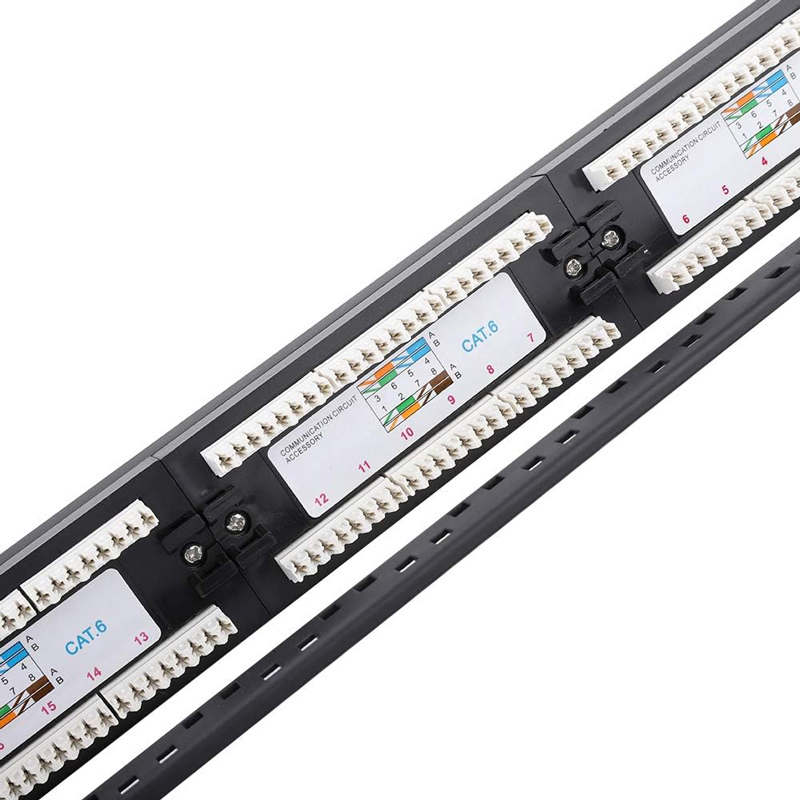 POWERTECH patch panel NETW-0046 για rack 19"/1U, 24 θυρών, CAT 6 UTP, μαύρο - Image 3