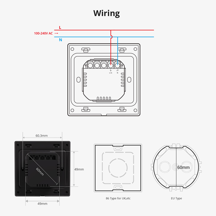 SONOFF smart panel ελέγχου NSPanel Pro, οθόνη αφής, Wi-Fi, Zigbee, μαύρο - Image 3