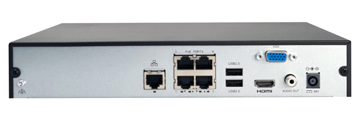 UNIARCH NVR καταγραφικό NVR-104E2-P4, H.265/H.264, 8MP, 4 κανάλια PoE - Image 2