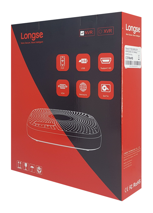 LONGSE NVR καταγραφικό NVR2108PGEW WiFi, H.265/H.264, 8 κανάλια - Image 3