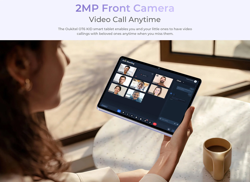 OUKITEL tablet OT6, 10.1" FHD+, 4/64GB, 8000mAh, Android 13, γκρι - Image 3