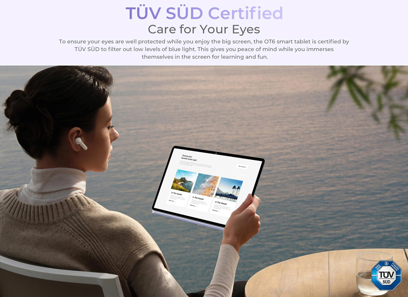 OUKITEL tablet OT6, 10.1" FHD+, 4/64GB, 8000mAh, Android 13, γκρι - Image 10