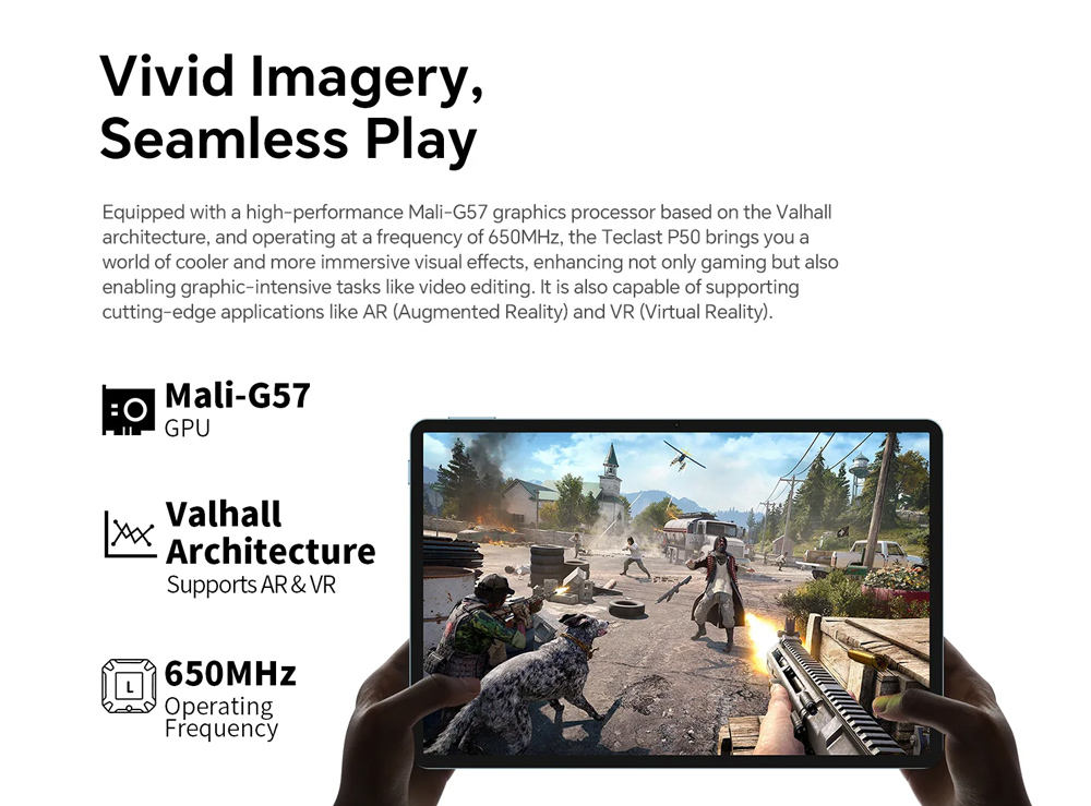 TECLAST tablet P50, 11", 6/128GB, 4G, Android 14, 8000mAh, μπλε - Image 12