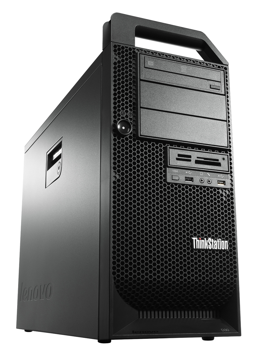 LENOVO WorkStation D30, Refurbished Grade A Repainted, 2x E5-2640, 16/2TB HDD, DVD, GT 730, FreeDOS