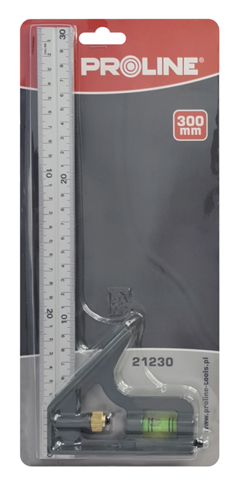 PROLINE γωνιόμετρο 21230 με αλφάδι, 30cm - Image 2
