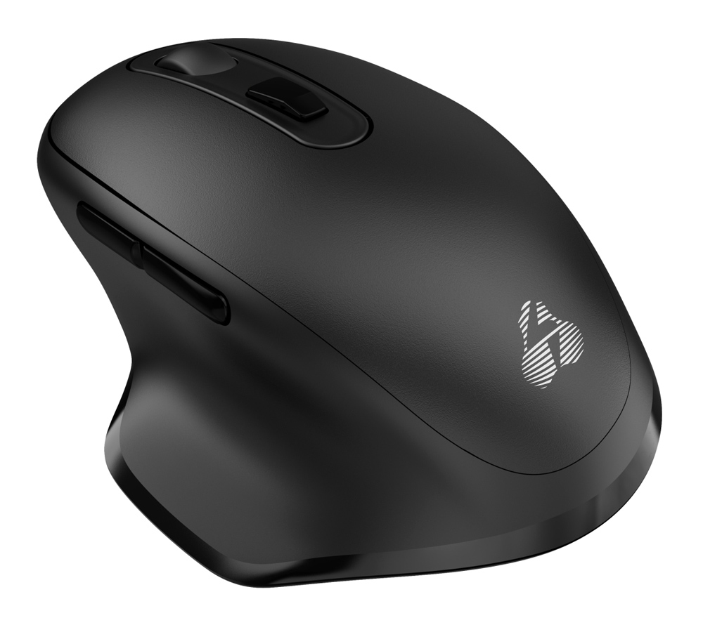 POWERTECH ασύρματο ποντίκι PT-1152, USB & USB-C δέκτη, 1600DPI, μαύρο - Image 2