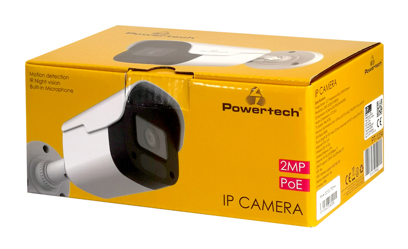 POWERTECH IP κάμερα PT-1234 με μικρόφωνο, 3.6mm, 2MP, PoE, IR 25m - Image 5