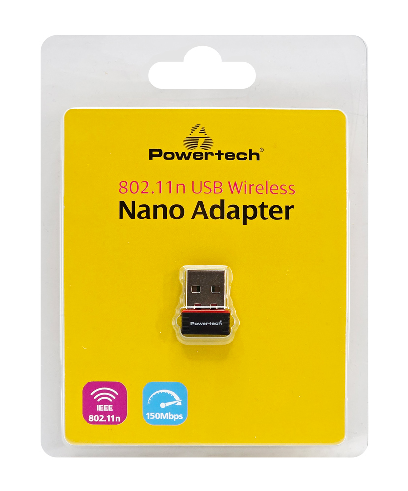 POWERTECH ασύρματος USB αντάπτορας δικτύου PT-1384, 150Mbps WiFi - Image 4