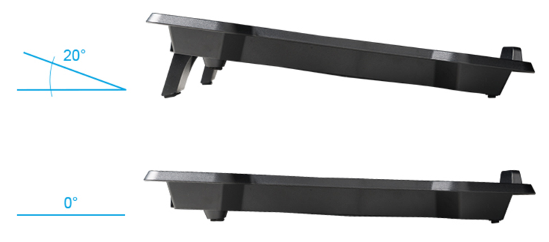 POWERTECH Βάση & ψύξη laptop PT-930, έως 15.6", 2x 125mm fan, LED, μαύρο - Image 2