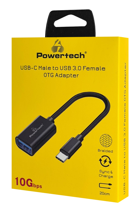 POWERTECH αντάπτορας USB-C σε USB 3.0 PTR-0146, 10 Gbps, γκρι - Image 2