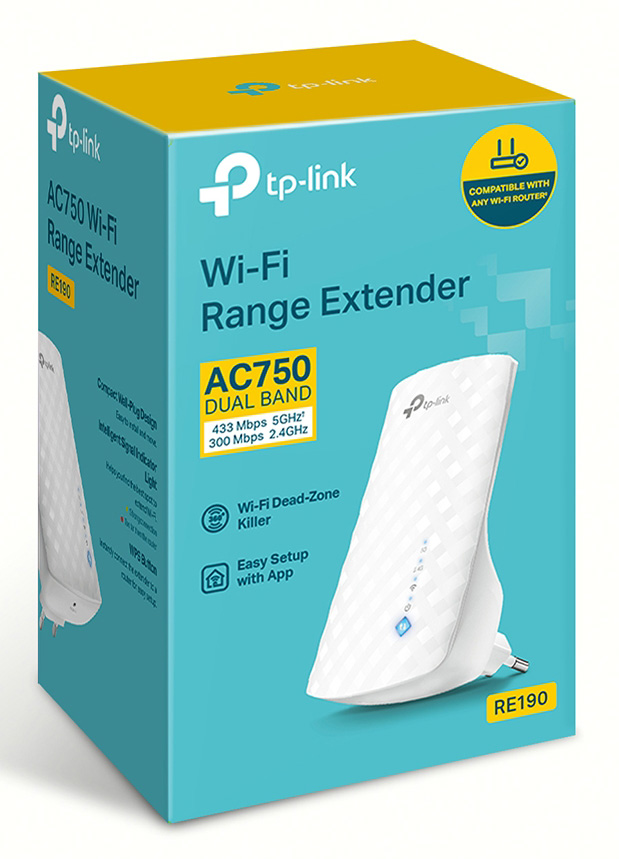 TP-LINK AC750 Wi-Fi Range Extender RE190, dual band, Ver. 4.0 - Image 7