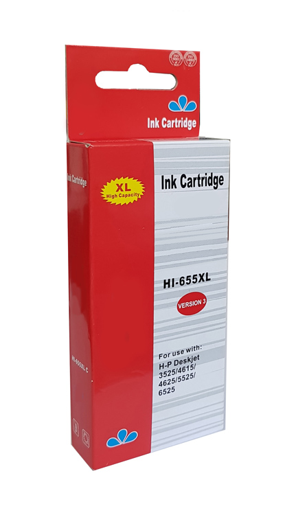 Συμβατό Inkjet για HP, 655, 14.6ml, κίτρινο - Image 2