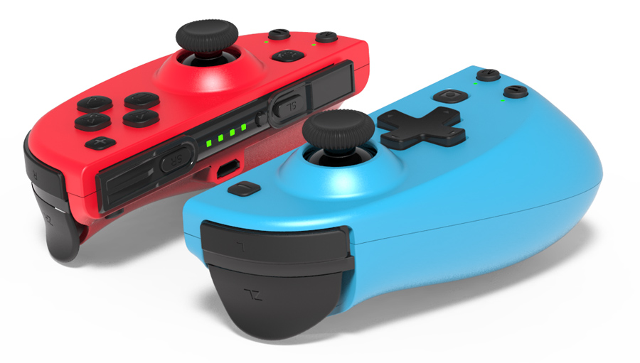 ROAR ασύρματο JoyCon gamepad RR-0015 για Nintendo Switch, μπλε & κόκκινο - Image 3
